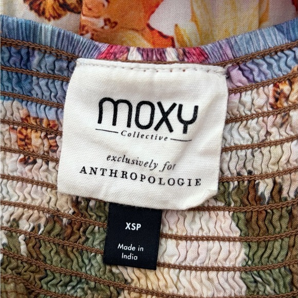 Anthropologie Moxy Collective Floral Maxi Dress Size XS Sheer - Picture 10 of 15